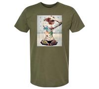Nuovo InkAddict UNISEX HUGO x BIRD T-Shirt Verde Piccolo-3XLarge Fatto Negli USA
