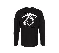 Nuovo InkAddict Unisex Ritorno Al Passato Pecora Nera Ls Maglietta Nero