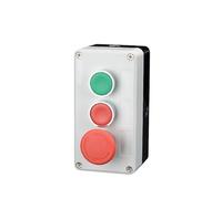 Nuovo Interruttore a Pulsante in Metallo XB2 con Scatola di Controllo, Simbolo di identificazione Industriale, Interruttore di Arresto di Emergenza Circolare con ripristino Automatico(3Hole-03)