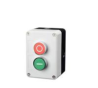 Nuovo Interruttore a Pulsante in Metallo XB2 con Scatola di Controllo, Simbolo di identificazione Industriale, Interruttore di Arresto di Emergenza Circolare con ripristino Automatico(2Hole-03)