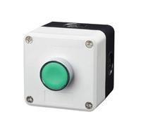 Nuovo Interruttore a Pulsante in Metallo XB2 con Scatola di Controllo, Simbolo di identificazione Industriale, Interruttore di Arresto di Emergenza Circolare con ripristino Automatico(1Hole)