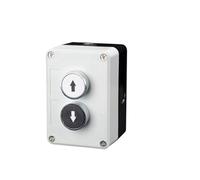 Nuovo Interruttore a Pulsante in Metallo XB2 con Scatola di Controllo, Simbolo di identificazione Industriale, Interruttore di Arresto di Emergenza Circolare con ripristino Automatico(2Hole-02)