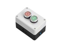 Nuovo interruttore a pulsante, scatola di controllo in plastica, avviamento automatico portatile, impermeabile, arresto emergenza industriale elettrico(2Hole-01)
