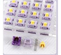 Nuovo interruttore lineare in giacinto KTT 45g nylon 5 pin per tastiera meccanica MX Interruttori attivi lubrificati molla di estensione a segmento singolo