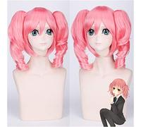 Nuovo Inu X Boku Ss Roromiya Karuta Parrucca Cosplay Rosa Resistente al calore Capelli Halloween Festa in costume Parrucche Anime + Cappellino parrucca