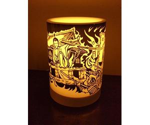 NUOVO Japan Bakumatsu Samurai Oda Nobunaga Honnojinohen design paralume aroma