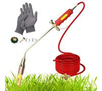 Nuovo Kit Bruciatore Di Erbacce a Propano, Bruciatore Di Erbacce Portatile Da Giardino, Ad Alta Potenza Da 1.900.000 Btu, Bruciatore Di Erbacce per Esterni Con Tubo Flessibile Da(Nozzle 1.2in,6.6Ft Tu