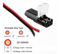Nuovo Kit Connettore Auto Pratico Con Accessori Filo Con Ganci E Tubo