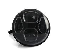Nuovo Kit Faro Led Rotondo Per Moto Eurowagens Nero Cromo