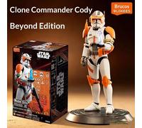 Bloks Star Wars Clone Commander Cody Action Figure 15 cm Modello da Collezione con Teste Intercambiabili e Accessori per Esposizione