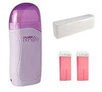 Nuovo Kit Muster Depyllo Manipolo Scaldacera Doppia Resistenza - 100pz Strisce Ceretta - 2 Ricariche Rullo Titanio Rosa Professionale
