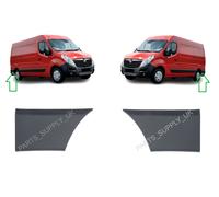 Nuovo Kit Profili Parafango Posteriori VAUXHALL Movano 2010-2021 Nero Set Coppia