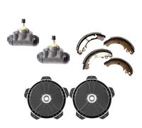 NUOVO KIT REVISIONE FRENO POSTERIORE TAMBURI+CILINDRETTI+GANASCE PER APE 50