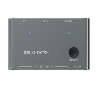 Nuovo -KM234T USB3.0 2 in 4 Out USB Sharer 4 porte stampante tastiera e mouse switch