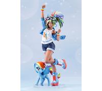NUOVO KOTOBUKIYA MY LITTLE PONY Bishoujo Rainbow Dash Figura in scala 1/7 202...