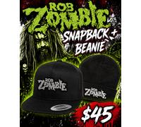 Nuovo Kustom Cappello Rob Zombie V1 Toppa Snapback + Berretto Combo Nero