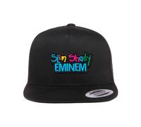 Nuovo KUSTOM HATZ Cappello Trucker Patch Eminem Slim Shady Snapback Nero