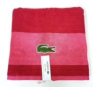 Nuovo Lacoste Rosa Acceso, Fucsia, Rosso Cotone Anelli Corte Bagno Telo -76.2cmX