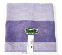 Nuovo Lacoste Viola, Lavanda Cotone Anelli Consistenza Corte Bagno Telo -76.2cmX