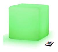 Nuovo LED Colore Cubo Ottomano/Sgabello/Tavolino - 16 " Luce Sedia - Ardenti