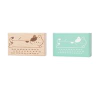 Nuovo Legno Assortiti Modello Timbro Memorandum Sight Box Serie Schedule Seal Francobolli Decorativi Scrapbook