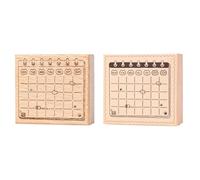 Nuovo Legno Assortito Timbro Modello Memorandum Sight Box Serie Schedule Francobolli Decorativi Sigillo Scrapbook