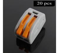 Nuovo Leva Cavo Connettori 2 Wayterminal (250V / 0.75-2.5 MM ²)