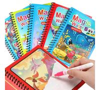 Nuovo libro da disegno magico con acqua, libro da colorare, libro da pittura, adatto come regalo per compleanni, Natale, Capodanno, libro da disegno per bambini Tagli Unica,oceano,universo,animale,rob
