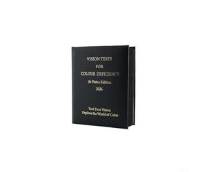 Nuovo libro di prova della differenza di colore 2026 con 38 piastre professionali per rilevare il daltonismo congenito rosso verde in impostazioni di optometria clinica