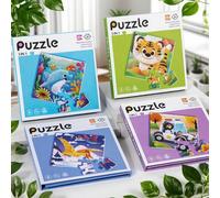 Nuovo libro puzzle magnetico 3 in 1 con livelli di difficoltà progressivi, adatto per bambini da 3+ anni, giocattolo educativo per lo sviluppo logico, regalo per la festa dei bambini/compleanno MB-151