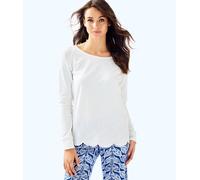 Nuovo Lilly Pulitzer Sabbia Ricamo Muffin Bianco Under The Sea Occhiello S XL