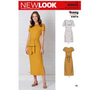 Nuovo Look 6650 Abito Just 4 Knits Per Donne Modello Cucito Taglie 10 - 22