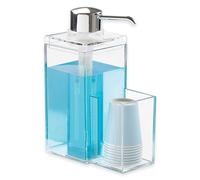 Nuovo Lusso Acrilico Trasparente Collutorio/Sapone Liquido Dispenser - Dosatore