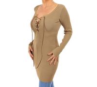 Nuovo Maglione A Righe Con Collo A V E Maniche Lunghe - Lunghezza Maggiore