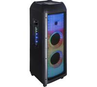 Majestic Cassa Bluetooth Party Trolley Amplificata Altoparlante 150 Watt USB e Luci LED colore Nero - FLAME T360 BK