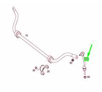 Nuovo MB AMG Gt C190 Stabilizzatore Anteriore Torsion Barra Sollevatore