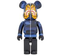 NUOVO Medicom Toy BE@RBRICK BAPE(R) CAMO TIGER 1000% BLU 700mm Figura Giappone