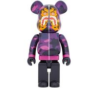 NUOVO Medicom Toy BE@RBRICK BAPE(R) CAMO TIGER 1000% VIOLA 700mm Figura Giappone