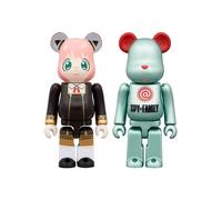 NUOVO Medicom Toy BE@RBRICK SPY x FAMILY 100% SET 2 PEZZI Anya 70 mm Figura G...