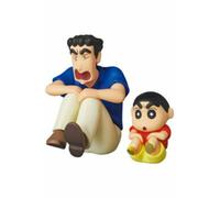 NUOVO Medicom Toy UDF Crayon Shin-chan Series 3 Hiroshi & Shinnosuke Figure J...