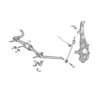 Nuovo Mercedes-Benz GLS X166 Ant Dx Torsion Barra Sollevatore A1663201200