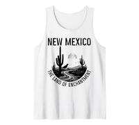 Nuovo Messico La Terra Dell'Incantesimo Roadrunner Cactus Vintage Canotta