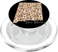 Nuovo Messico Leopard Pattern Mappa Leo Stato Del Nuovo Messico PopSockets PopGrip per MagSafe