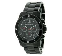 Nuovo Michael Kors Acciaio Inox Nero Ion Placcato Cronografo WATCH-MK8161