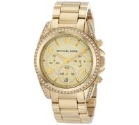 Nuovo Michael Kors Blair Color Oro S/Acciaio Cronografo + Crystal, Orologio Data