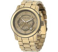 Nuovo Michael Kors Bronzo Acciaio Oversize Runway Cronografo Orologio-MK8227