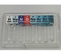 Nuovo Micro Basso Pressione 8 Gas Ampolle Elemento Set Elio Xenon Krypton Neon H