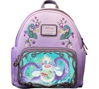 Nuovo mini zaino in pelle vegana con licenza Loungefly Disney Villains Ursula Sc