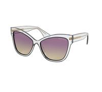 Nuovo Miu MU08VS 03I09B 56 Sole Trasparente Telaio Giallo Gradiente Violetto