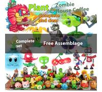Nuovo modello Plants vs Zombies - Peashooter - Buckethead Zombie - Set singolo completo - Accessori - Decorazione - Interattivo - Regalo - Rappresentazione - Gioco di coppia romantico - Regalo per gat
